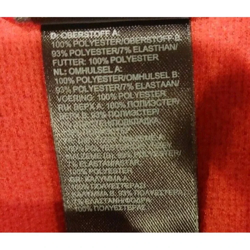 The North Face 1/4 Zip Sweater Pull Over Heather Red Hike Camp Outdoor Men's XL